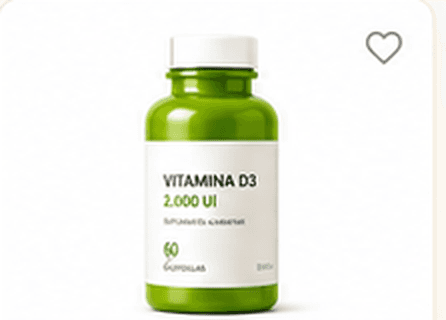 Vitamina D3 2.000 UI 60 capsulas